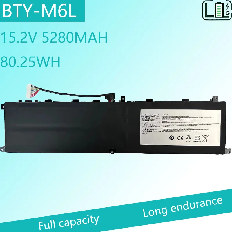 

OEM quality BTY-M6L Battery For MSI GS65 GS75 Stealth Thin 8RF 8RE PS63 P65 P75 Creator 8RC 8SC 9SC 9SE MS-16Q3 MS-16Q2 Series