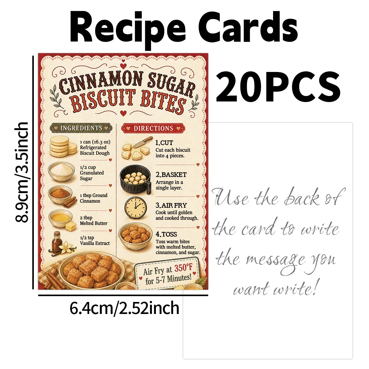 20 Stück Vintage-Heißluftfritt – Food Snacks Ideas Bewertung und Preis