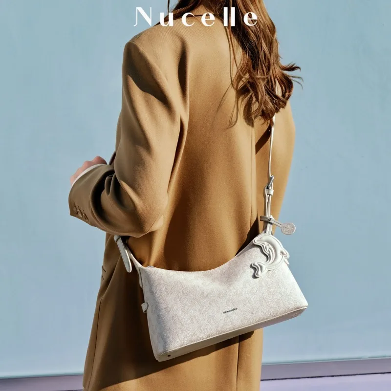 NUCELLE women's bag 2026 new high-end portable dumpling bag commuter shoulder crossbody armpit bag