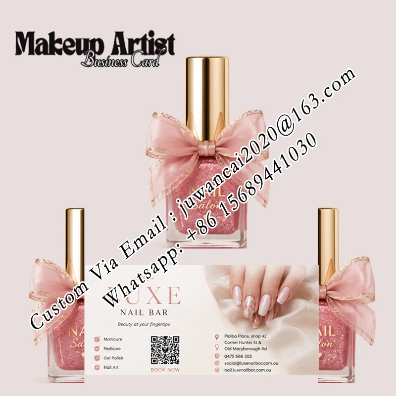 biglietto-da-visita-pieghevole-personalizzato-per-salone-di-manicure-con-logo-design-rosa-a-forma-di-unghia-volantino-3d-a-specchio-con-codice-qr