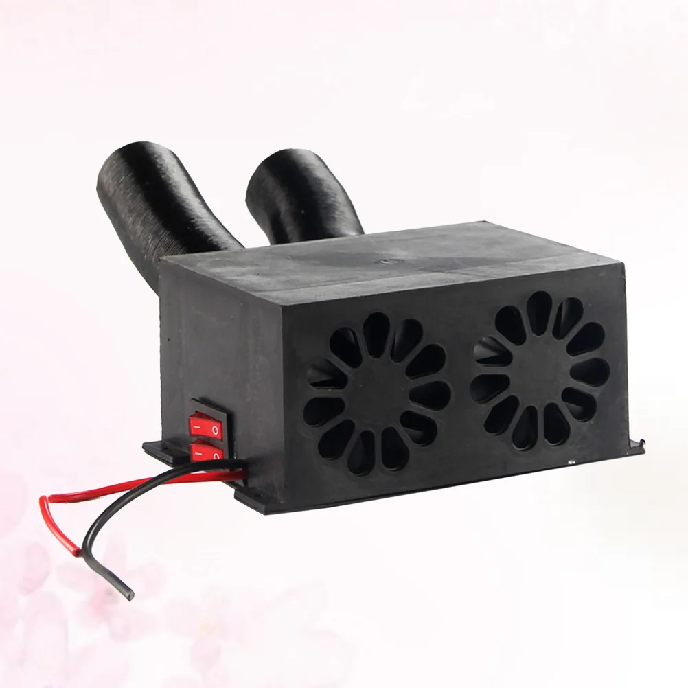 

12V Car Portable Fan Heater Defroster Demister for Truck Bus Van (Black) car heater car heater defroster