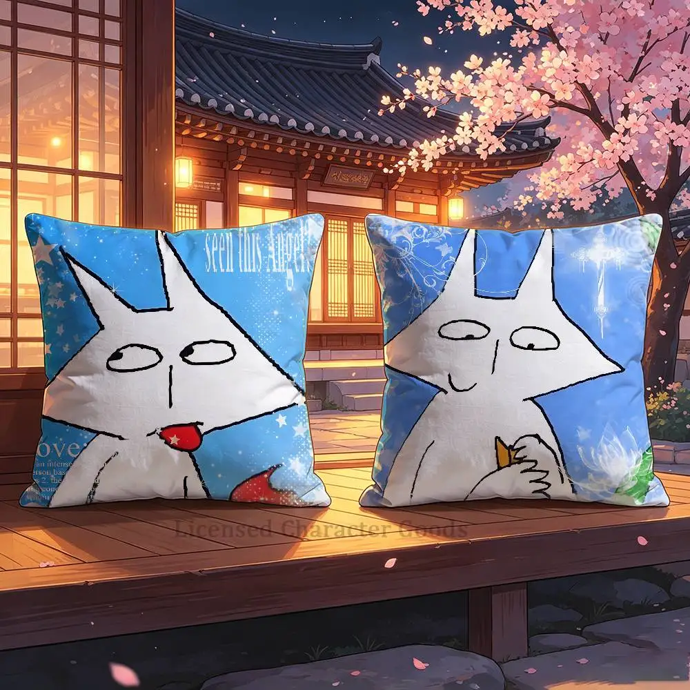

H-House of P-Puso 30x30 35x35 40x40 45x45 50x50 cm Fade Resistant Throw Pillow Cover Pet Friendly Patio Sofa Decor