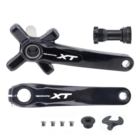 RACEWORK XT MTB Cykelvevparti 104BCD Mountainbikevevparti 170mm 175mm Hollowtech Integrerade Vevarmar 32/34/36/38T Kedjekrans 8 best sales Hollowtech 2 - №2