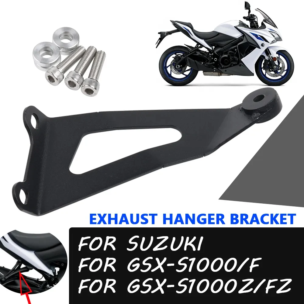 Motorcycle Exhaust Hanger Bracket Muffler Support For SUZUKI GSX-S1000 F FZ GSX-S1000F GSX-S1000Z GSX-S 1000 GSXS Accessories