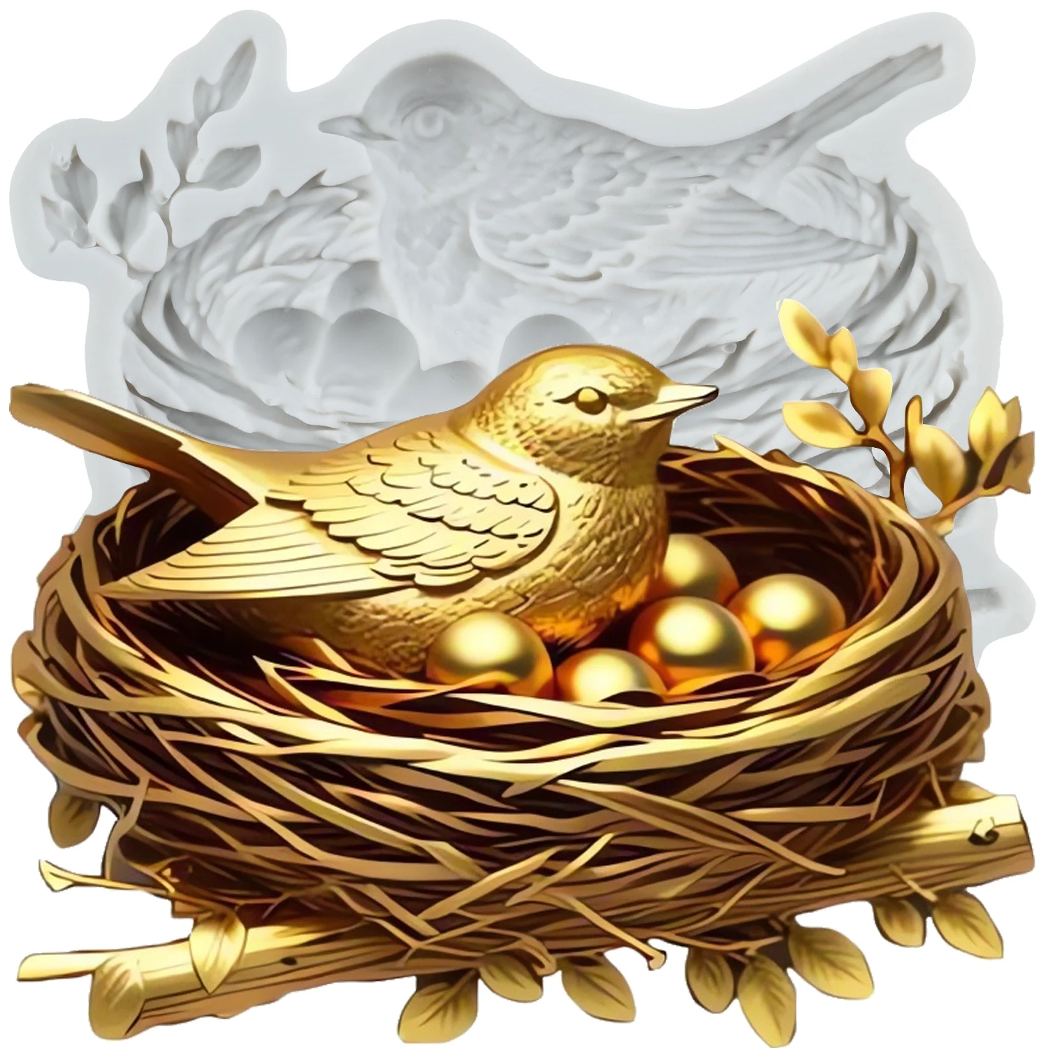 Силиконовые формы для птиц, птичье гнездо, инструменты для украшения торта помадкой, Топпер для кексов, шоколадные конфеты, сахар, ремесло, жевательная паста, полимерная глина