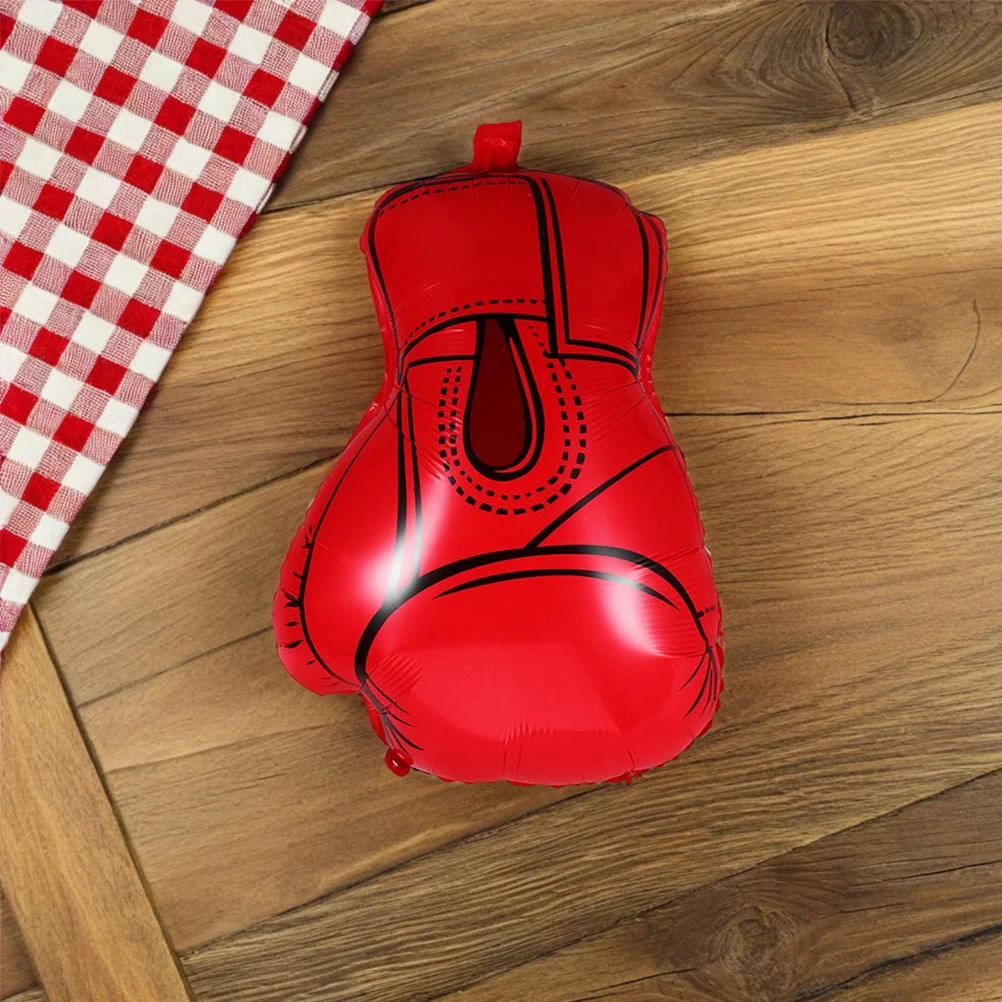 

4pcs Boxing Glove Balloons Aluminum Foil Creative Theme For Boys Birthdays Wrestling Sports Events Lightweight Portable