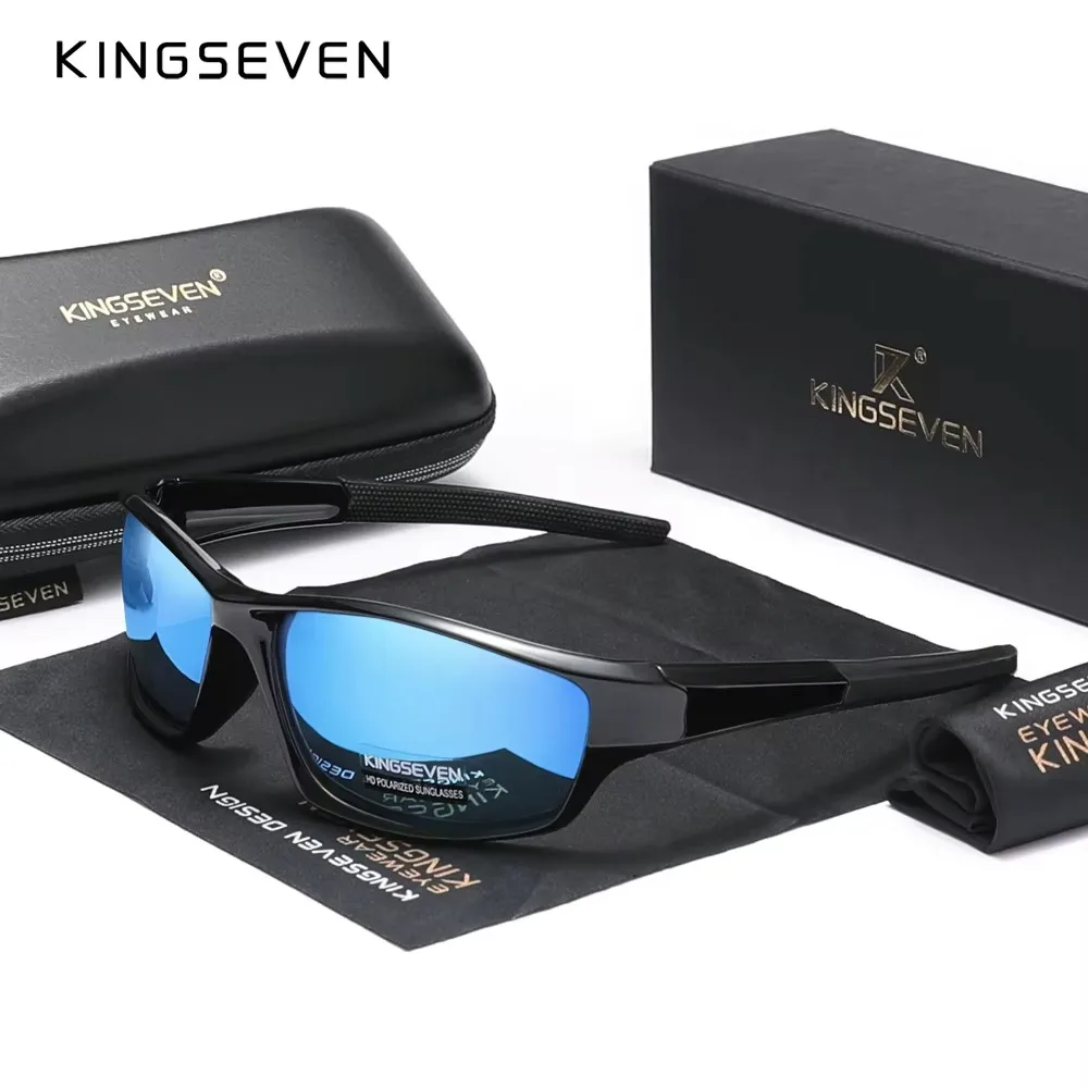 KINGSEVEN Fashion Cycling Sunglasses Men Outdoor Sports Bicycle Polarized UV400 Sunscreen Glasses Women Causal Fishing Eyewear