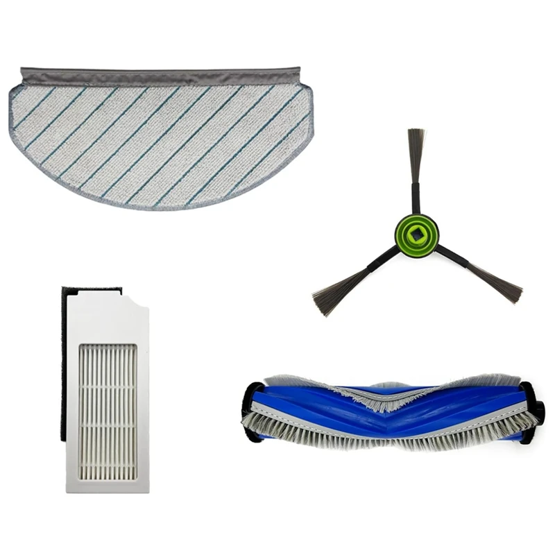 A86I-Para ecovacs deebot n20 plus/pro plus robô vácuo acessórios kit principal escova lateral filtros hepa mop almofadas