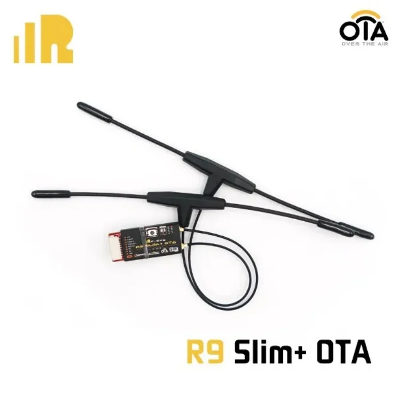 FrSky R9Slim+ OTA Receiver FCC ACCESS 900MHz Long Range 6 PWM outputs with Dual T Antennas