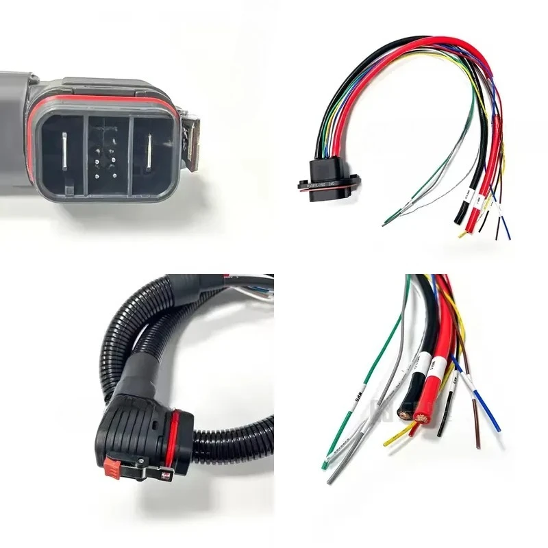 IP67 2 + 8 Pin 1000VDC Hybrid Power Plug High Voltage 100A Battery Pack Connector