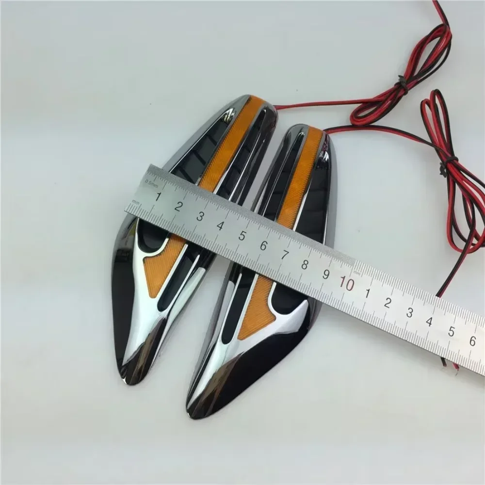1pair For Car LED Side Turn Signal New Leaves Turn Lights Two Colors