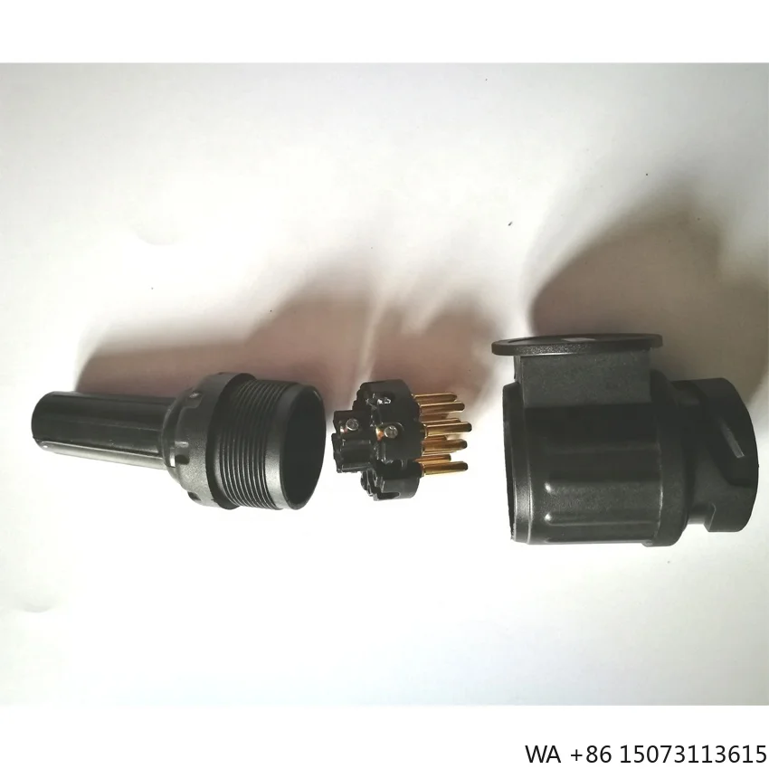 13ピンヘビーデューティートレーラープラグ自動圧着ネジ接続コネクタ