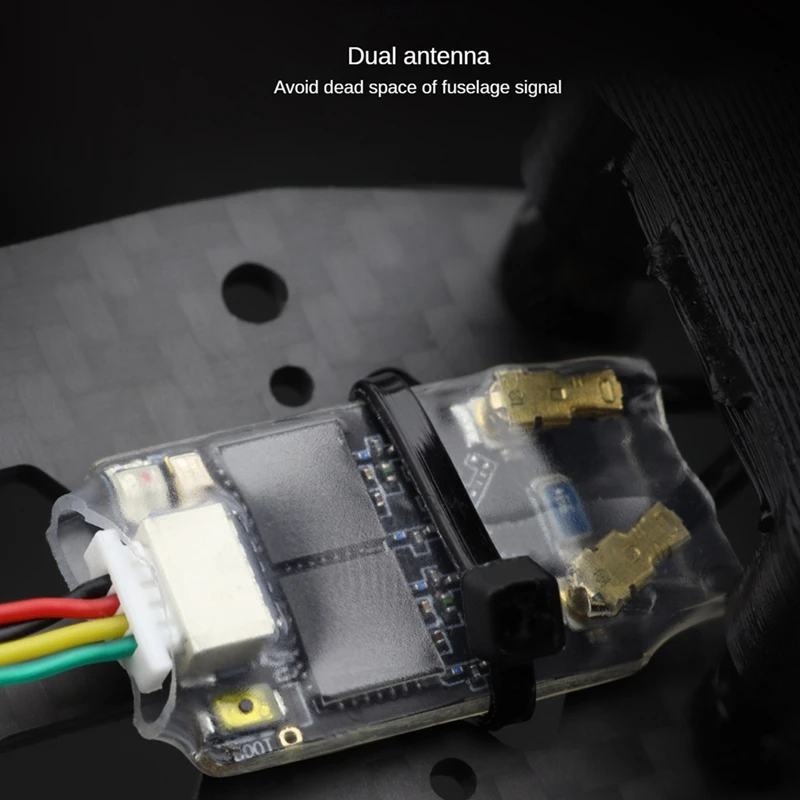 Best-ELRS GEMINI RX Dual Receiver 2.4Ghz With 150Mm And 90Mm Antenna For RC FPV Racing Drone