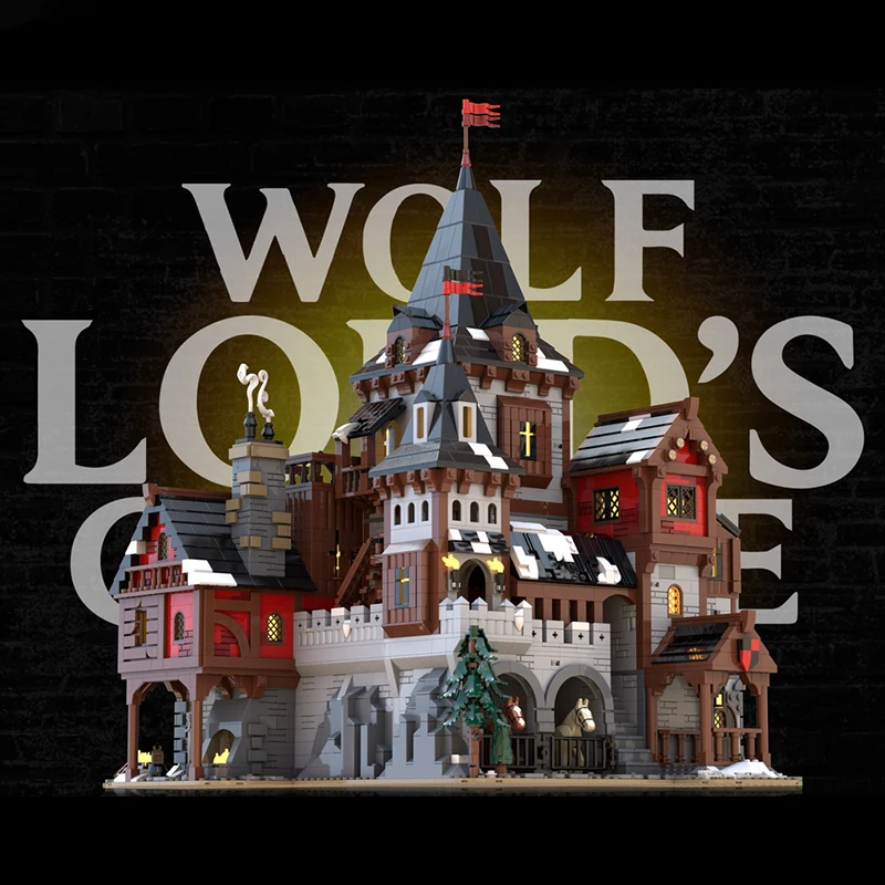 3988pcs MOC Wolf Lord`s Castle Model Building Blocks Christmas Gift Education Creative Assemble DIY Birthday Idea Brick Craft