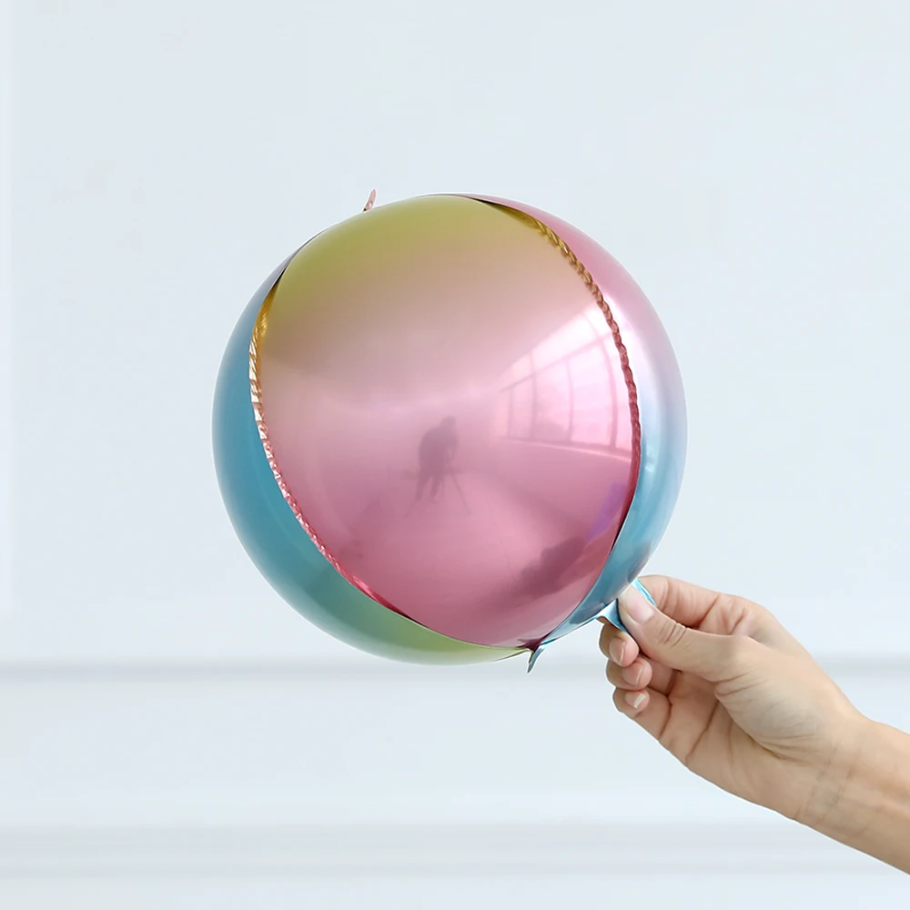 10Pcs 10Inch 4D Foil Balloon Mini Size Shiny Decorator Balls Wedding Decoration Baby Shower Eid Ramadan Birthday Party Supplies