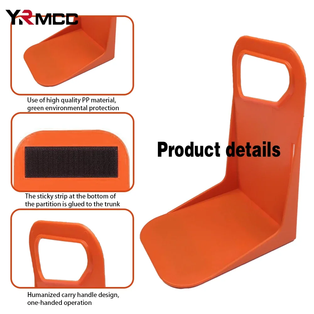 Car Trunk Storage Box Fixed Partition Multifunctional Auto Trunk Fixed Rack Holder 2Size Cars Plastic Baffle Solid Baffle Back