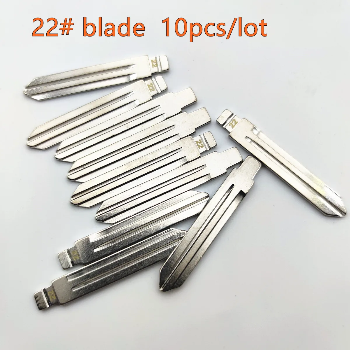10PCS For Nissan Sunny Tiida Teana for KD keydiy xhorse VVDI remotes universal No.22 Uncut flip Metal key blade 22# NSN14