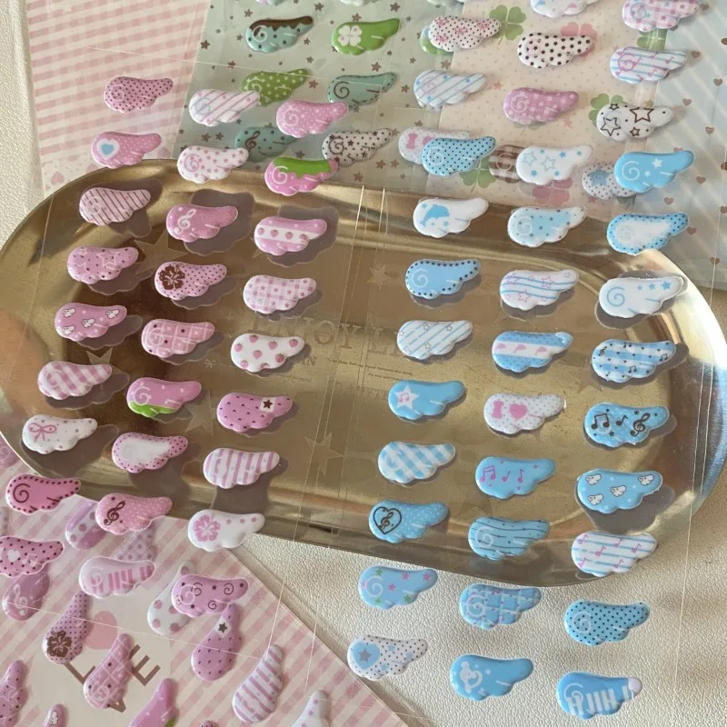 1Piece Cute Bubble Wings Y2K Sticker For Phone Camera Luggage Journal Sticker Kawaii Decoration Sticker Gift