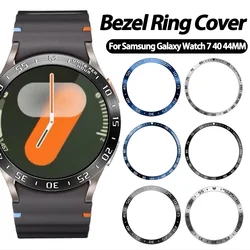 Voor Samsung Galaxy Watch 7 40Mm 44Mm Bezel Ring Styling Frame Case Bescherming RVS Metalen Bezel Accessoires