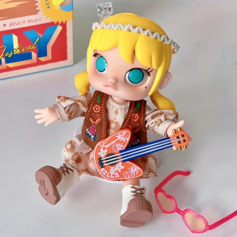 13cm Molly Beach Music Festival Fashion Activity Doll Home Desktop Decoration Doll Series Model Toy Children's Gift