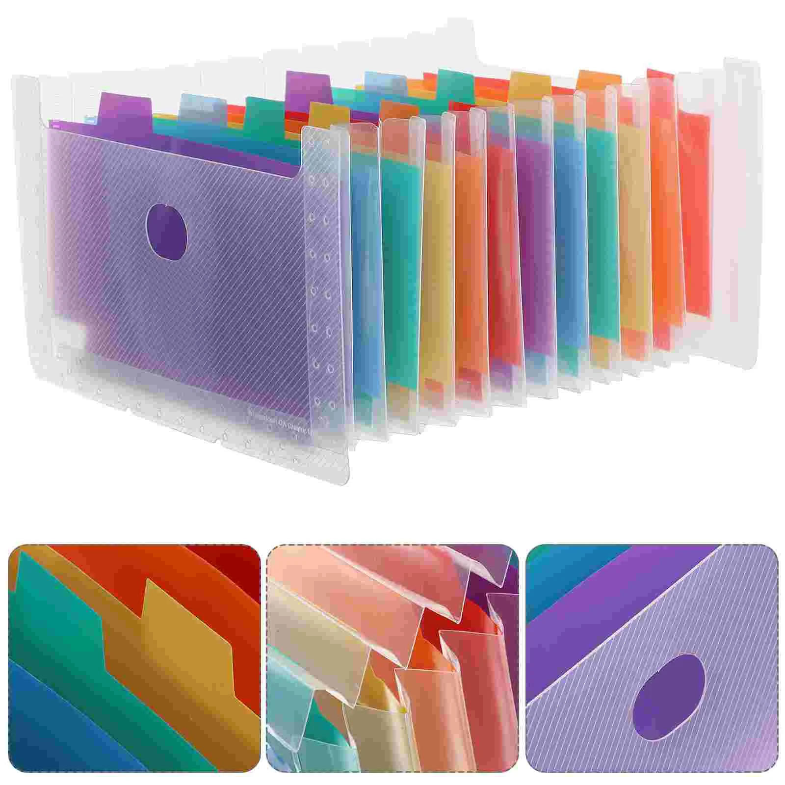 Folder Container Multi Pocket Large Capacity File Multi-layer Expandable Adjustable Portable Storage Bag
