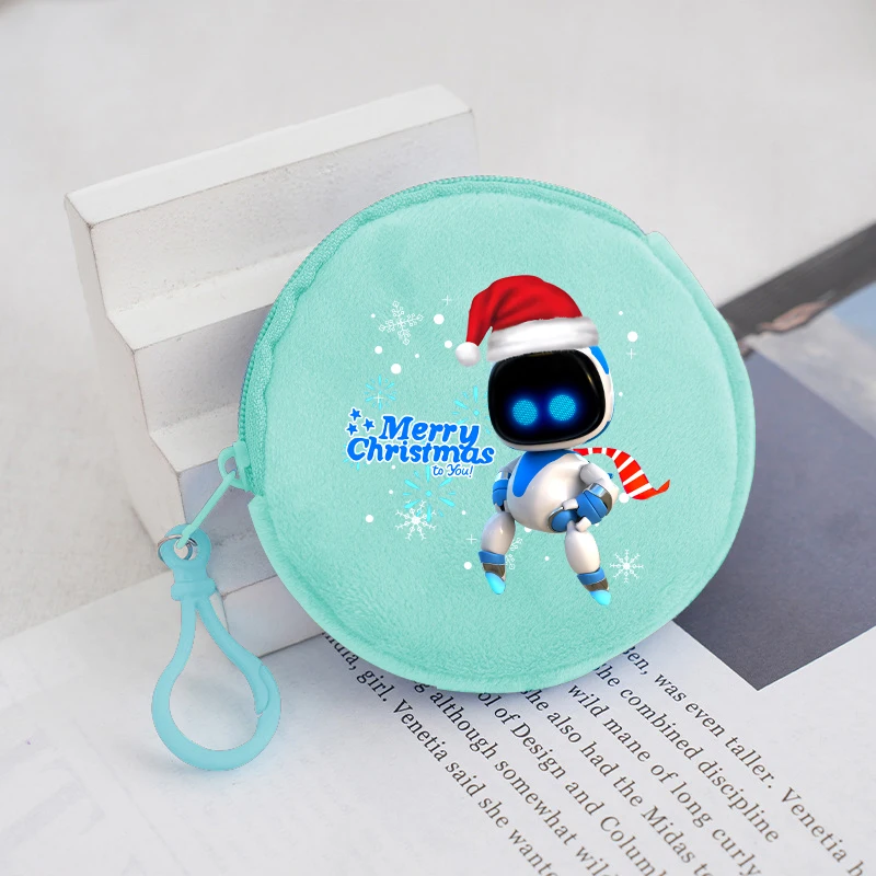 Astro Bot Kids Cartoon Cute Purse Anime Plush Wallet Children Fashion Casual Accessories Handbags Boy Money Bag Christmas Gifts