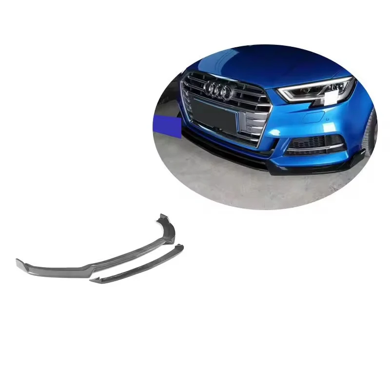 

A3 S3 Carbon Fiber Fibre Front Bumper Lip Splitter Fit for Audi A3 S3 2017-2018 Ture Factory Fitment