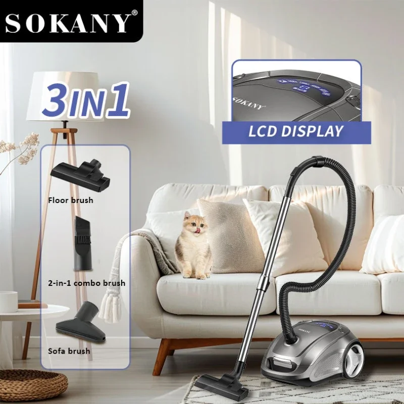 Houselin Lightweight, Bagless Canister Vacuum Cleaner