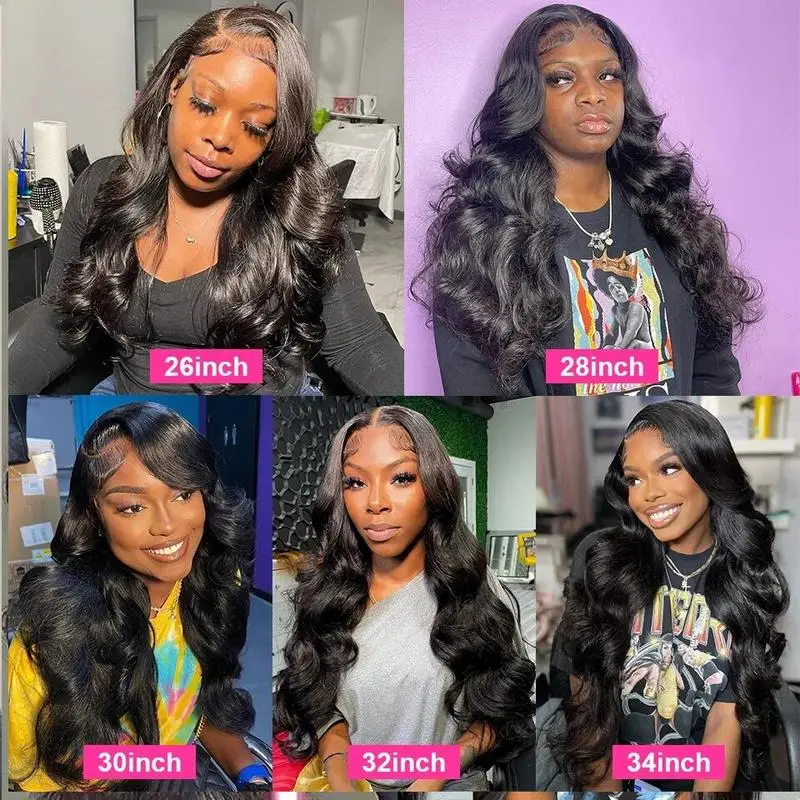 250% 30 36 40 بوصة الجسم موجة 13x6 Hd الدانتيل الباروكة الأمامية شعر الإنسان البرازيلي قبل قطعها الدانتيل الباروكات للنساء 13x4 الدانتيل شعر مستعار أمامي