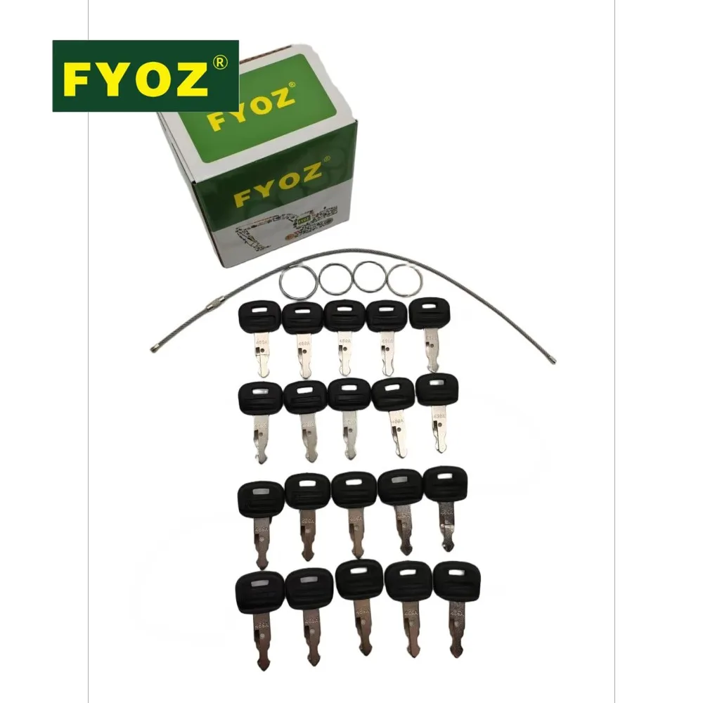 20PCS Ignition Key For Kubota SVL75 KX018 KX41-3 U35 L45 M59 SSV65 R530 R630 RC411-53933 459A RC461-53930 Excavator Part