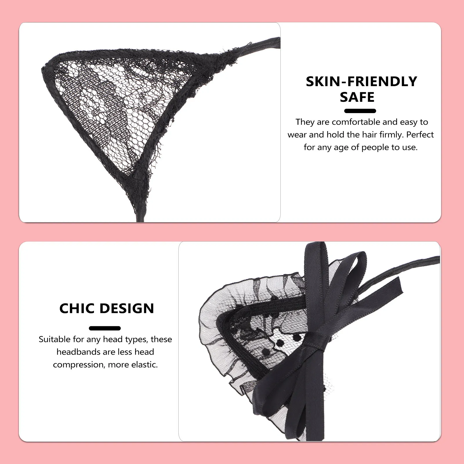 

Набор из 4 кружевных повязок для волос с мягкими эластичными элементами и животным принтом для женщин, идеально подходят для путешествий, свадеб и в качестве сувениров