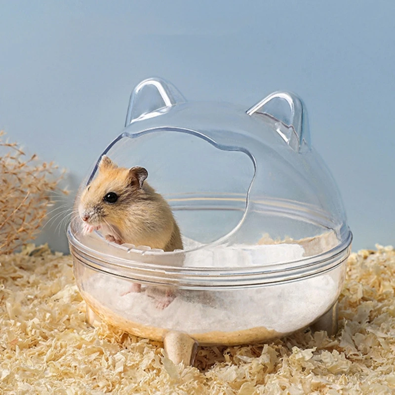 Easy to Clean Hamster Sand Bath Container Featuring Spacious Space for Easy Daily Caring Routine Simplify Pet Grooming Drop Ship