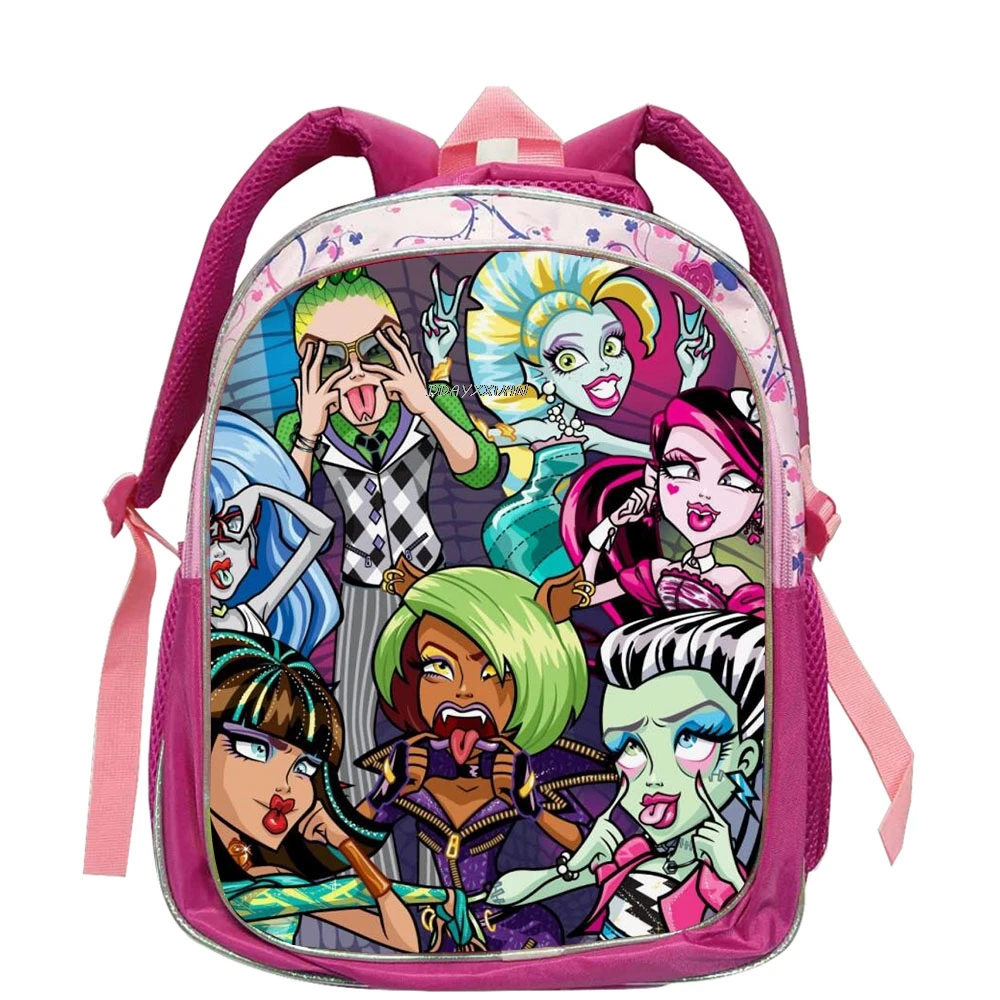 Monster High Cartoon Baby Boys zaini piccoli stampa Hero Spiderman Kids School Bags per bambini zainetto