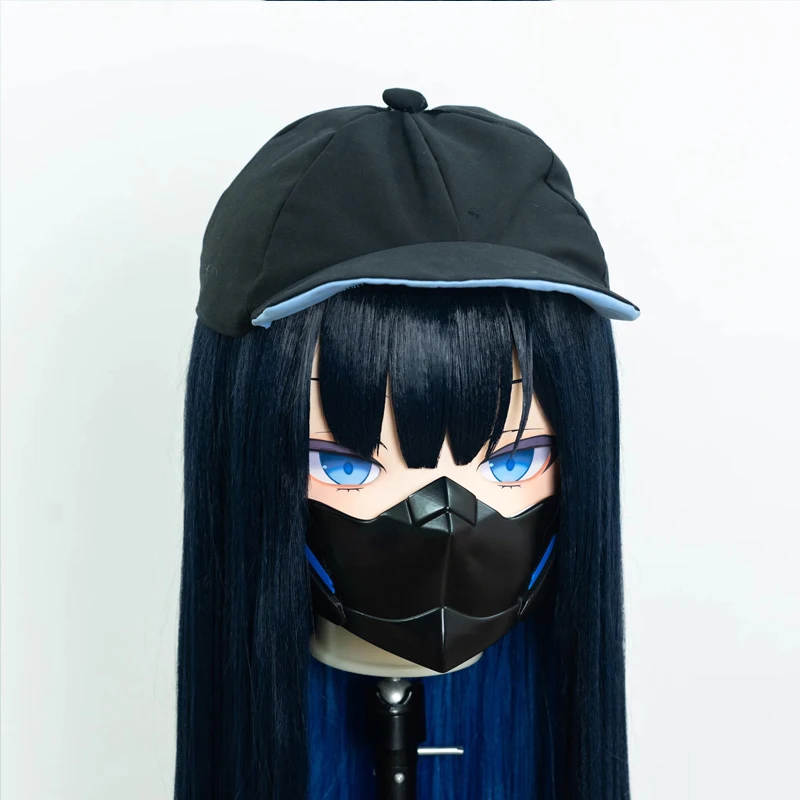 Anime personalizar máscaras cruzadas completas mujer/niña personaje de dibujos animados Kig Cosplay máscaras de Kigurumi máscaras de Anime japonés de resina BJD
