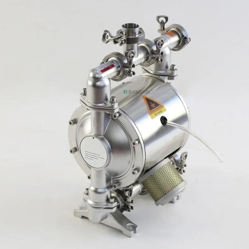 Industrial Conveyor Pump Explosion-proof and Corrosion-resistant Sanitary Grade Polished Stainless Steel Pneumatic Diaphragm