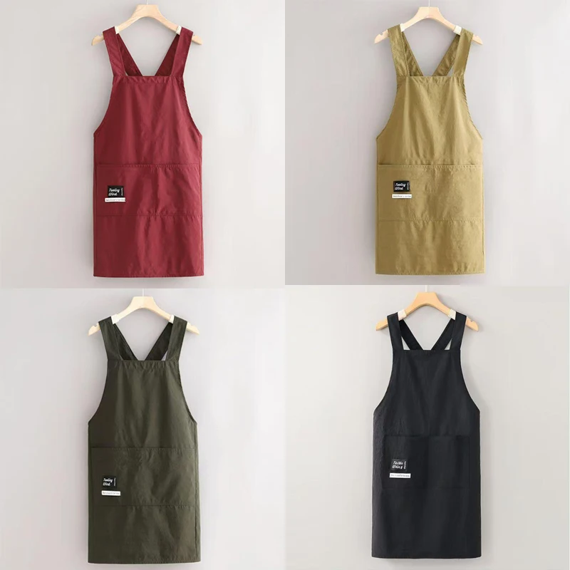 

Кухонные фартуки для приготовления пищи, дышащие, износостойкие, для взрослых, с поясом, защита от загрязнений, мягкие, для работы в ресторане и дома