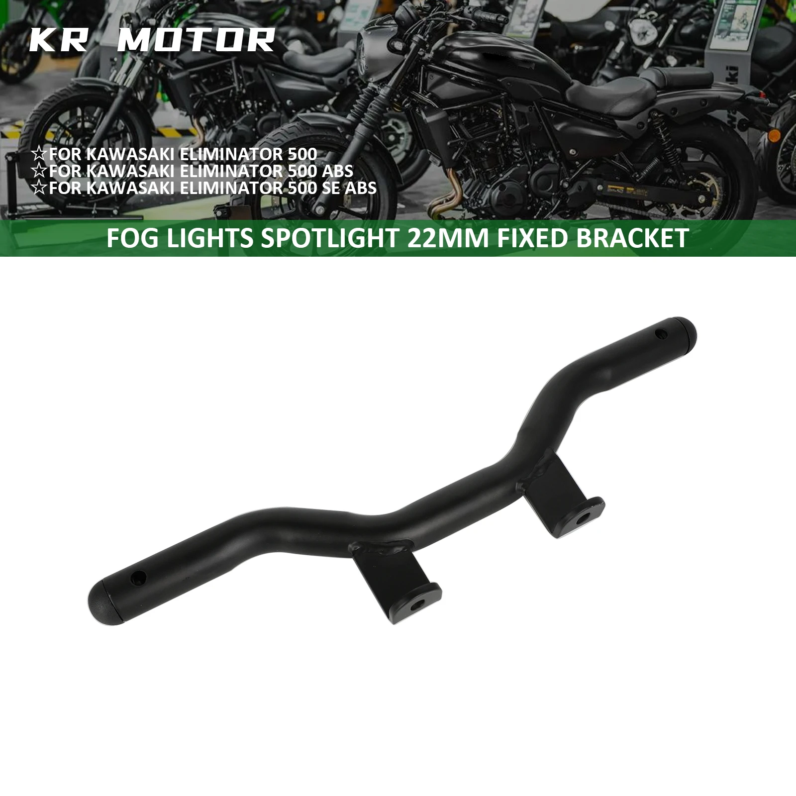 Fits For Kawasaki Eliminator 500/SE/ABS 2024-2025 Motorcycle Fog Lamp Headlight Bracket Fog Lights Spotlight 22MM Fixed Bracket