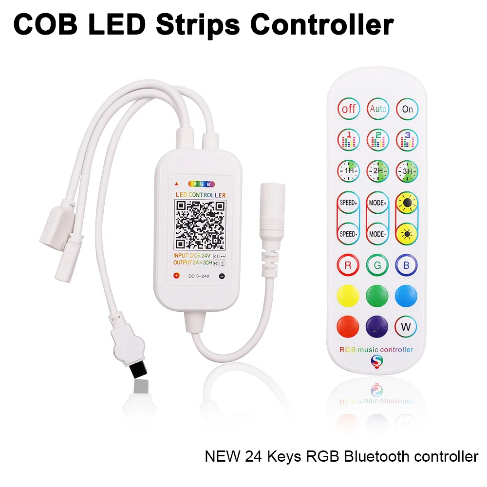 

COB LED Strips Remote Controller Single Color CCT RGB LED Strips Lights Dimmer 12V 24V Dimmable Led Light Tape Controller