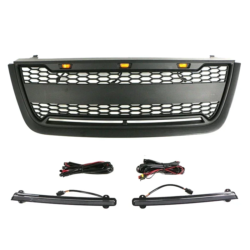 Fit for 2003-2006 Ford Expedition grille with LED lights  2004 2005 Expedition front bumper modification