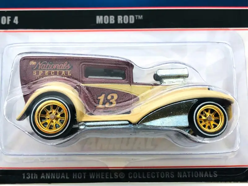 Hot Wheels 1:64 13th Indianapolis mob ro Collection of die cast alloy trolley model ornaments