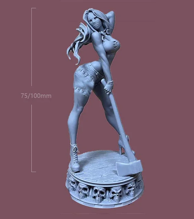 

1/24 1/18 Resin Model Kits Killer Girl Unpainted No Color 828