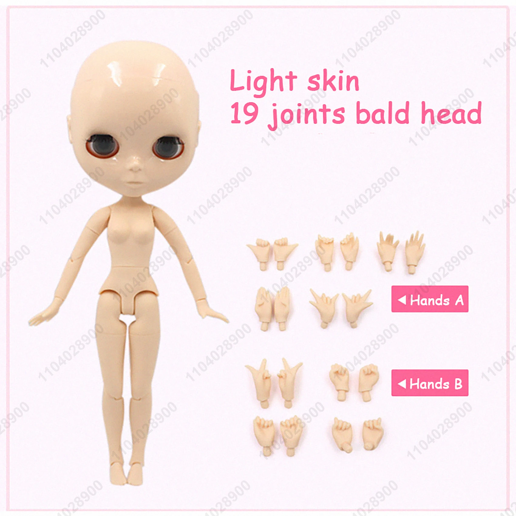 ICY DBS Blyth Puppe 19 Gelenke 30 cm 1/6 Maßstab BJD Körper Glatze Keine Perücke Unbemalt DIY Make-up Praxis Kostüm Puppe für Sammler – Detail 3