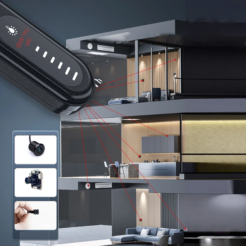 Портативная гостиничная камера-детектор HD и технология обнаружения сканирования красного света против прослушивания