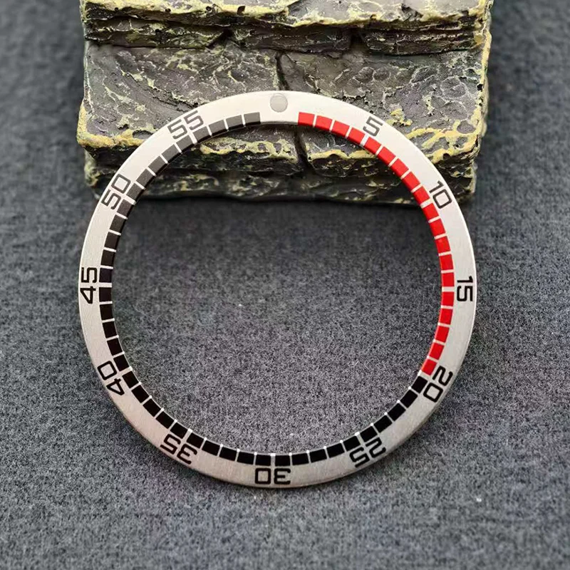 38x31.5mm Piatto In Alluminio Orologio Lunetta Inserto Anello Adatto Per SKX007 SKX009 SRPD NH35 NH36 Cassa Dell'orologio Orologio Da Uomo Orologio Refit Parti