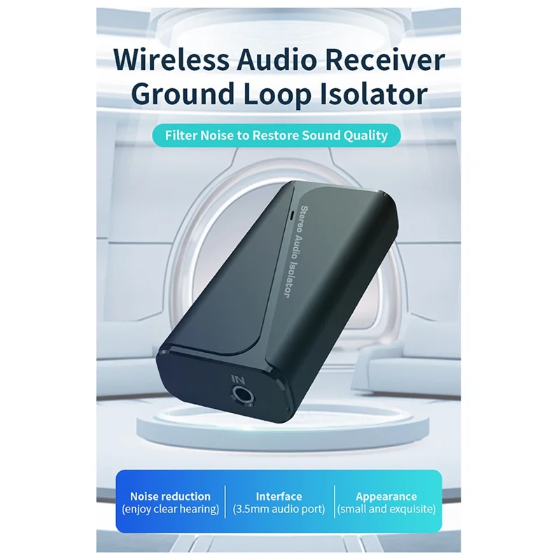 A003 New M29 Audio Ground Isolator 5.4 Bluetooth Receiver Common Ground Noise Filter Stereo Current Noise Eliminator