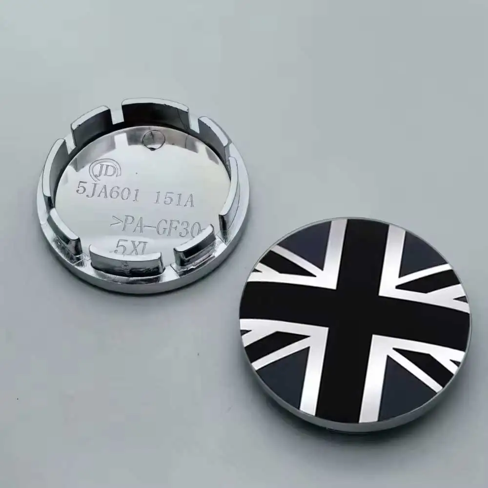 4 قطعة/الوحدة العالمي 56 مللي متر الاتحاد جاك شارة سيارة عجلة مركز محور قبعات يغطي ملصق لشركة فولكس فاجن كيا BMW ميني كوبر فورد أودي #5