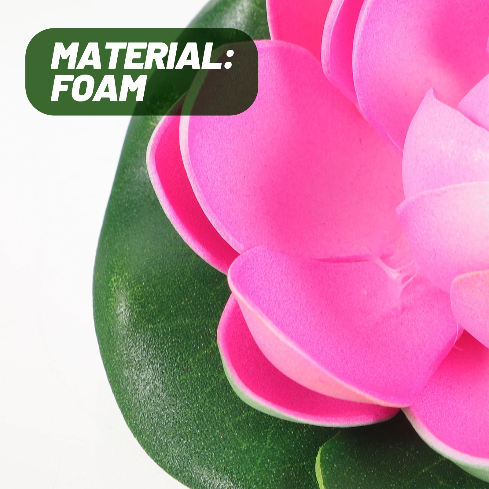 

5pcs Artificial Lotus Flowers 10cm Half Open Decor for Garden Pond Floating Foam Yellow pond plants flower decorations