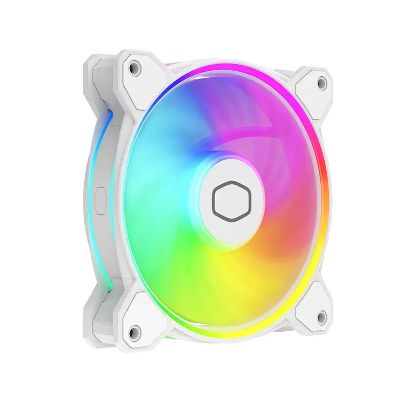 Cooler Master MF140HALO White/Black 2nd Generation ARGB Chassis Fan Desktop Computer Silent Fan