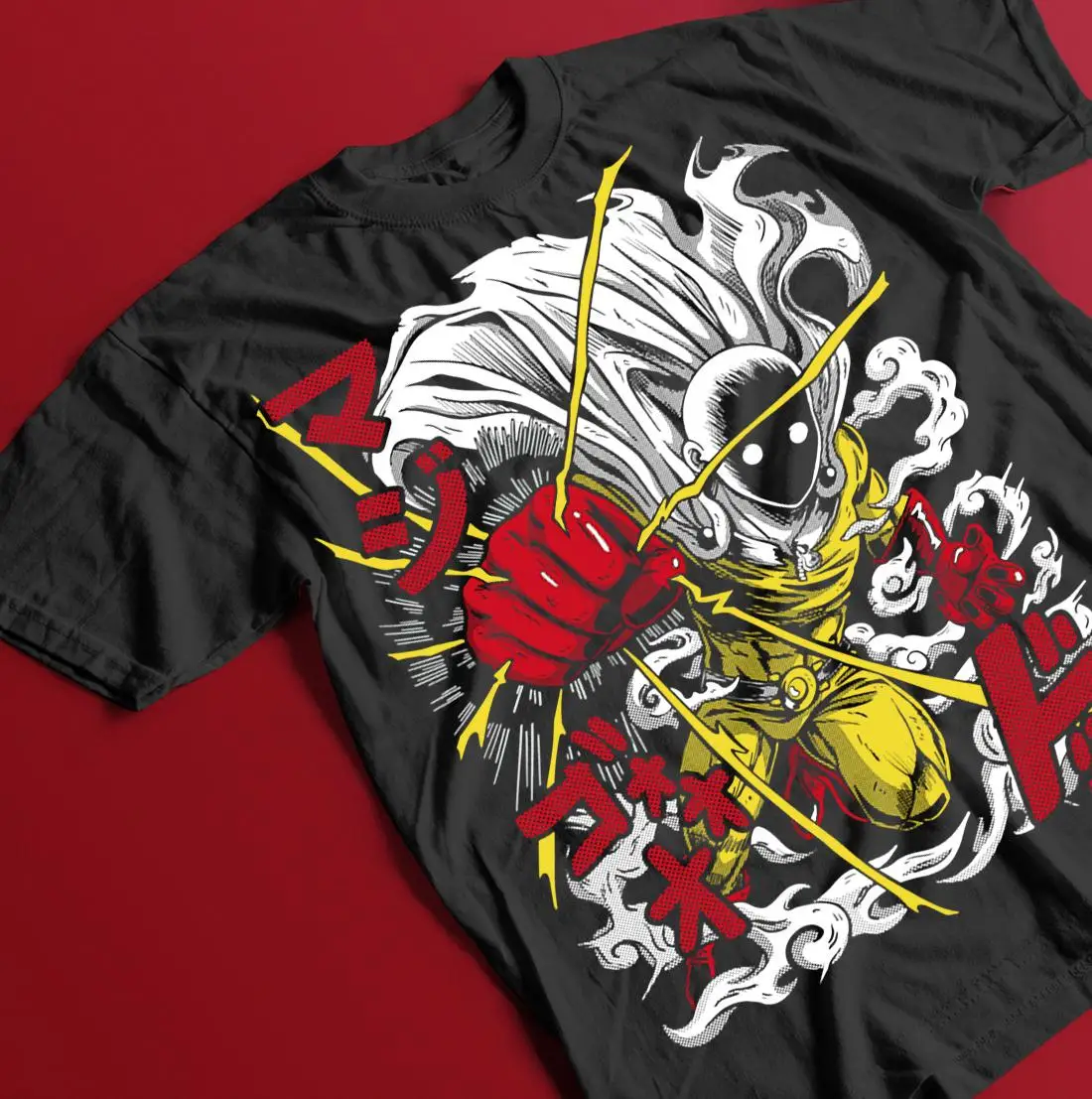 

Футболка в стиле аниме One Punch Superman, ретро-футболка, футболка для любителей аниме, летний свободный модный топ из хлопка для мужчин и женщин