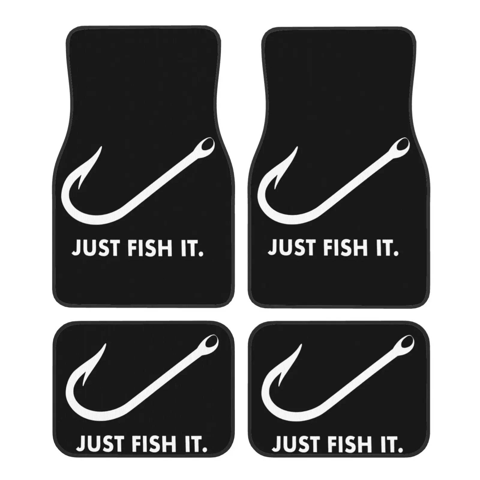 

Customized Fishing Hook Pattern Car Floor Mat Anti Slip Anti Fouling All Season Men's and Women's Universal Car Floor Mat